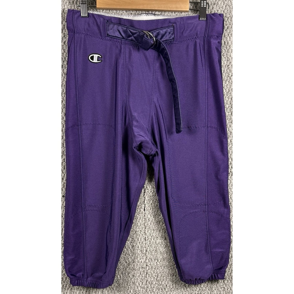 Champion Purple Football Girdle Compression Pants Adult Large Belted